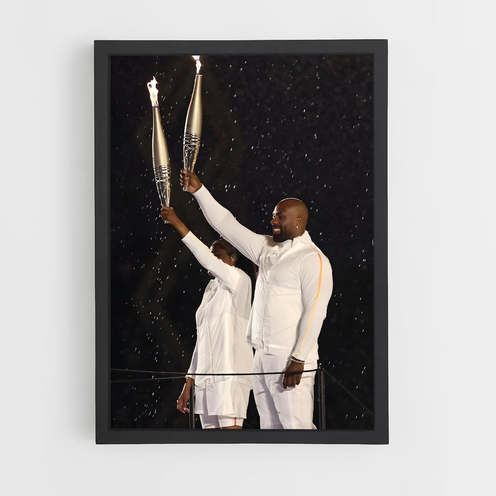 Poster La Flamme des Héros – affiche Judo (vue 2)